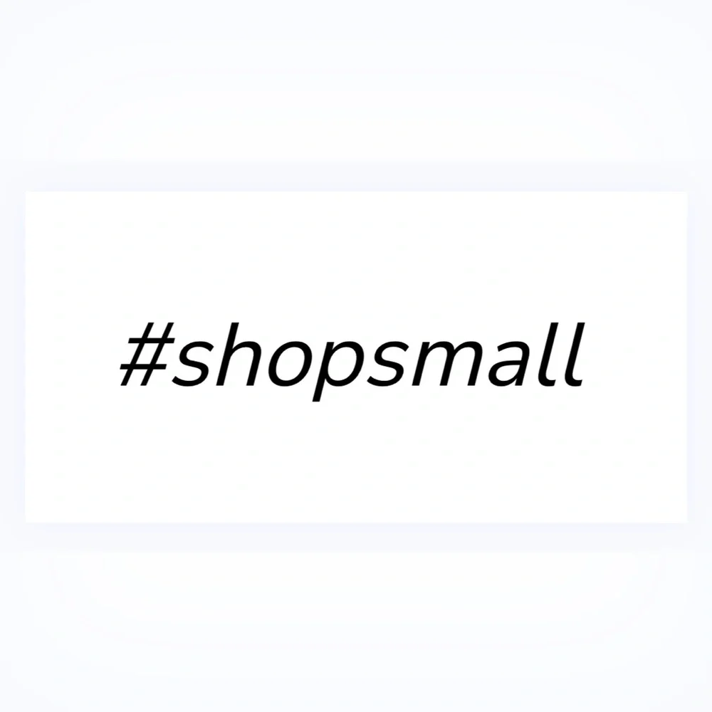 30 STICKERS - 2” x 1” - #SHOPSMALL